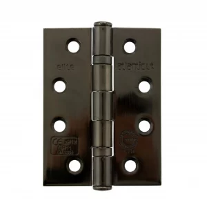 Ball Bearing Hinges Grade 11 Fire Rated 4" x 3" x 2.5mm - Black Nickel
