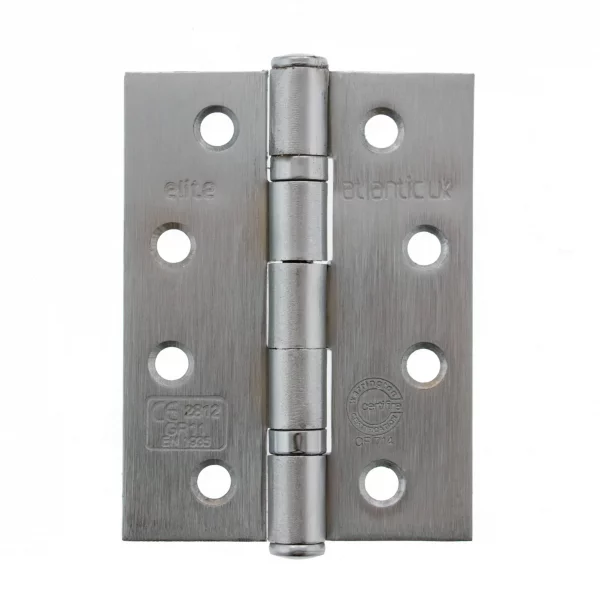 Ball Bearing Hinges Grade 11 Fire Rated 4" x 3" x 2.5mm - Satin Stainless Steel