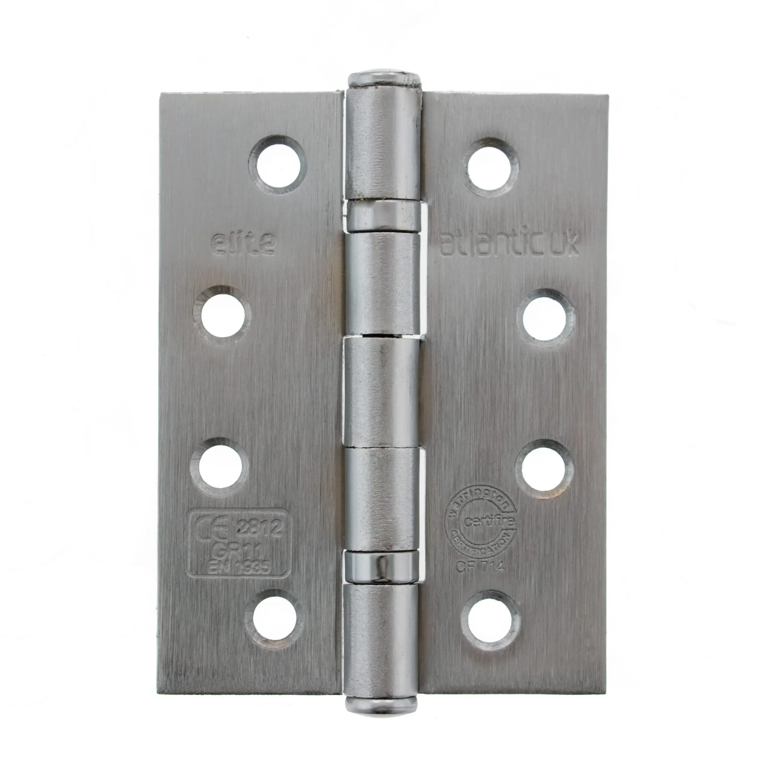 Ball Bearing Hinges Grade 11 Fire Rated 4" x 3" x 2.5mm - Satin Stainless Steel