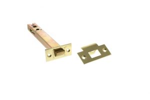 Heavy Duty Bolt Through Tubular Latch 6" - Polished Brass