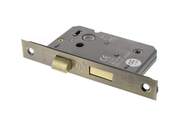 ALKBATH25AB Atlantic Bathroom Lock [CE] 2.5" - Antique Brass
