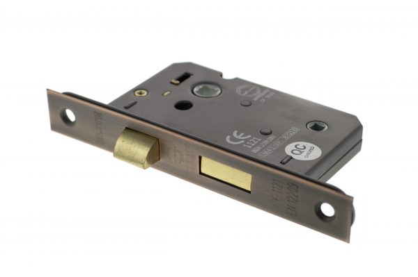 ALKBATH3AC Atlantic Bathroom Lock [CE] 3" - Antique Copper