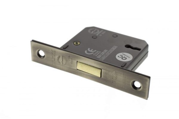 3 Lever Key Deadlock [CE] 2.5" - Antique Brass