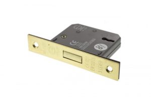 3 Lever Key Deadlock [CE] 3" - Satin Brass
