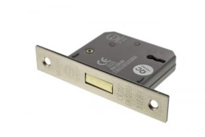 3 Lever Key Deadlock [CE] 3" - Satin Nickel