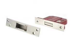 5 Lever Key Deadlock [BS] 2.5" - Polished Chrome