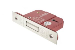 5 Lever Key Deadlock [BS] 2.5" - Satin Chrome