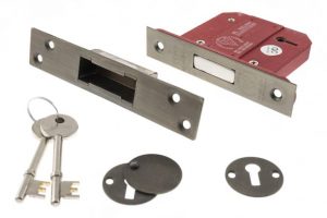 5 Lever Key Deadlock [BS] 3" - Urban Bronze