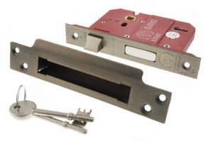 5 Lever Key Sashlock [BS] 2.5" - Urban Bronze