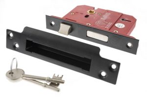 5 Lever Key Sashlock [BS] 3" - Matt Black
