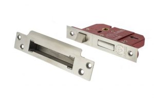 5 Lever Key Sashlock [BS] 3" - Satin Chrome