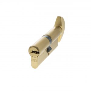 CA20083535 AGB Euro Profile 15 Pin Cylinder Key to Turn 40-40mm (80mm) - Satin Brass