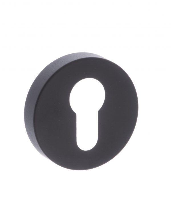 FMREMB Forme Euro Escutcheons on Minimal Round Rose - Matt Black