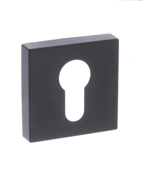 FMSEMB Forme Euro Escutcheons on Minimal Square Rose - Matt Black