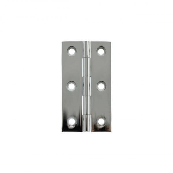 MHBH64PC Millhouse Brass Cabinet Butt Hinges 64mm x 35mm x 2mm - Polished Chrome
