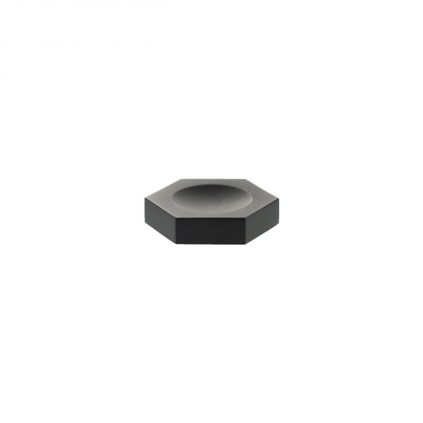 MHCH1338MB Millhouse Brass Pennington Hexagonal Finger Pull Cabinet Knob Handle - Matt Black - Image 3