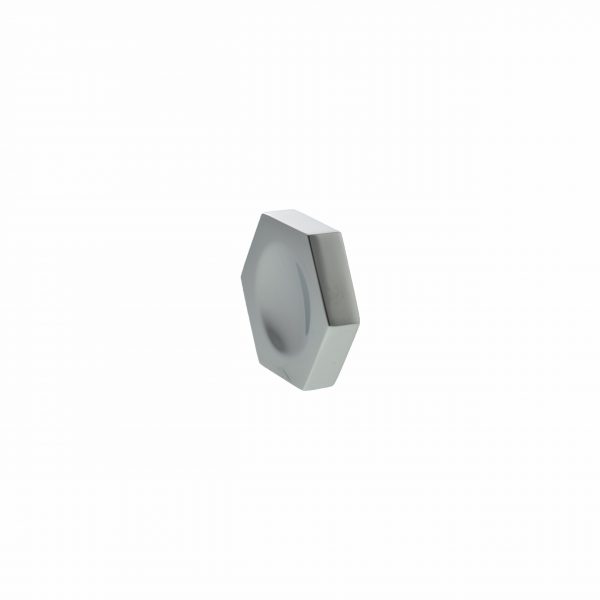 MHCH1338PC Millhouse Brass Pennington Hexagonal Finger Pull Cabinet Knob Handle - Polished Chrome - Image 2
