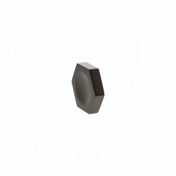MHCH1338UDB Millhouse Brass Pennington Hexagonal Finger Pull Cabinet Knob Handle - Urban Dark Bronze - Image 2