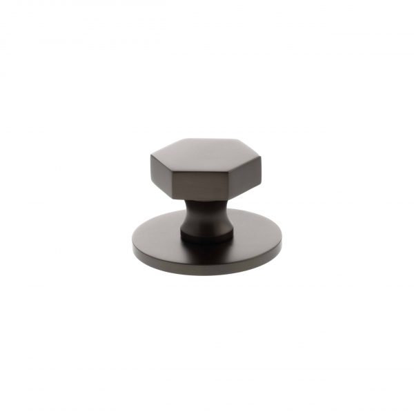Millhouse Brass Pennington Hexagonal Cabinet Knob Handle - Urban Dark Bronze - Image 2