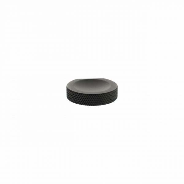 MHCK1338MB Millhouse Brass Eiffel Knurled Finger Pull Cabinet Knob Handle - Matt Black - Image 3