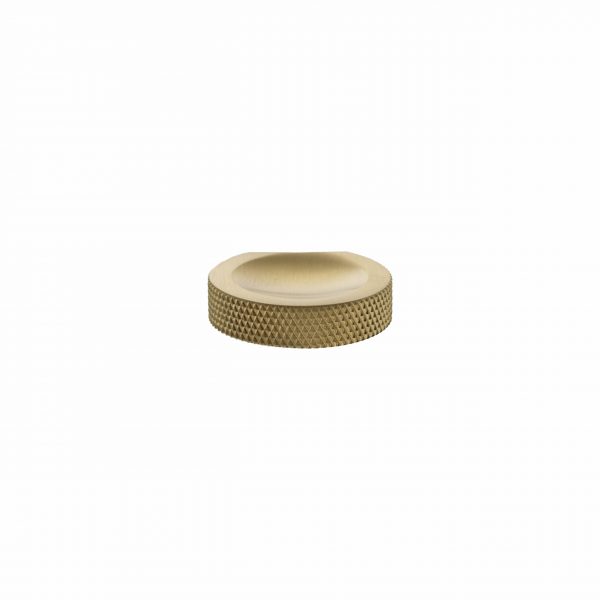 MHCK1338SB Millhouse Brass Eiffel Knurled Finger Pull Cabinet Knob Handle - Satin Brass - Image 3