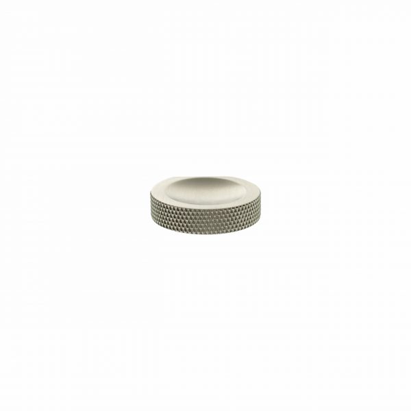 MHCK1338SN Millhouse Brass Eiffel Knurled Finger Pull Cabinet Knob Handle - Satin Nickel - Image 3