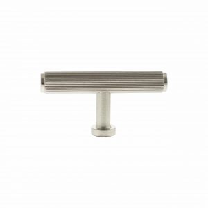 Millhouse Brass Battersea Linear T-Bar Cabinet Knob Handle - Satin Nickel