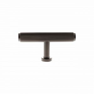 Millhouse Brass Battersea Linear T-Bar Cabinet Knob Handle - Urban Dark Bronze