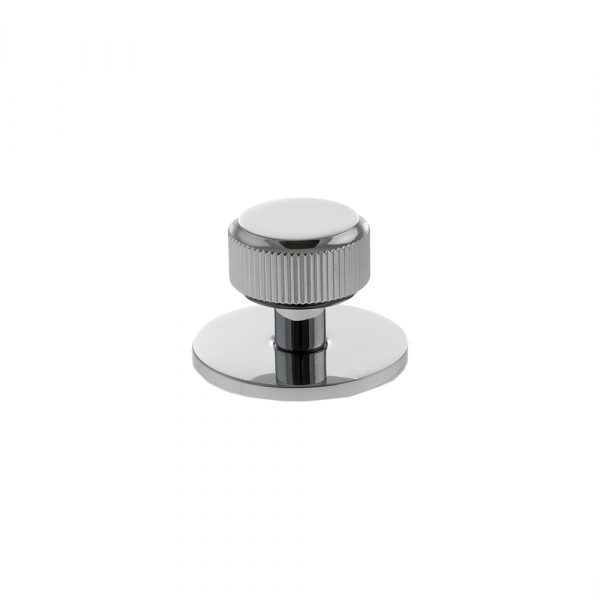 Millhouse Brass Battersea Linear Round Cabinet Knob Handle - Polished Chrome - Image 2