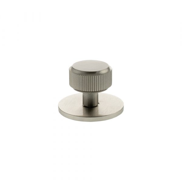 Millhouse Brass Battersea Linear Round Cabinet Knob Handle - Satin Nickel - Image 2