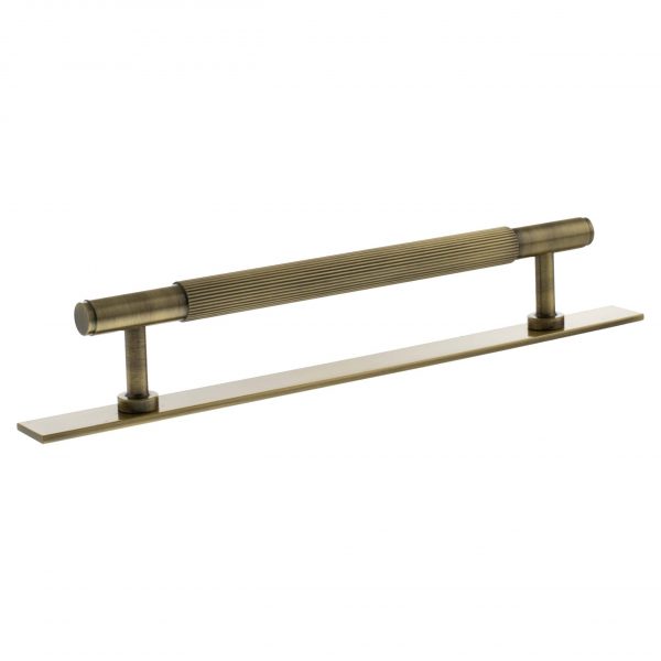 Millhouse Brass Battersea Linear T-Bar Cabinet Pull Handle 160mm - Antique Brass - Image 2