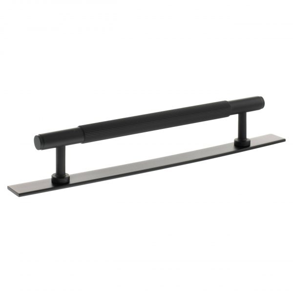 Millhouse Brass Battersea Linear T-Bar Cabinet Pull Handle 160mm - Matt Black - Image 2