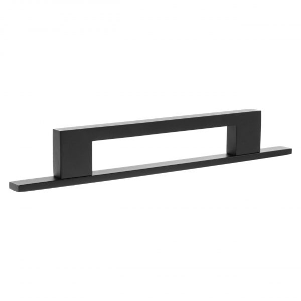 MHCBN320MB Millhouse Brass Long Narrow Cabinet Handle Backplate 320mm - Matt Black - Image 2