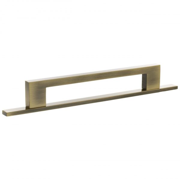 Millhouse Brass Empire Slim Cabinet Pull Handle 160mm - Antique Brass - Image 2
