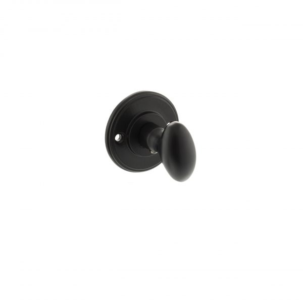 MHOWCMB Millhouse Brass Solid Brass Oval WC Turn and Release - Matt Black