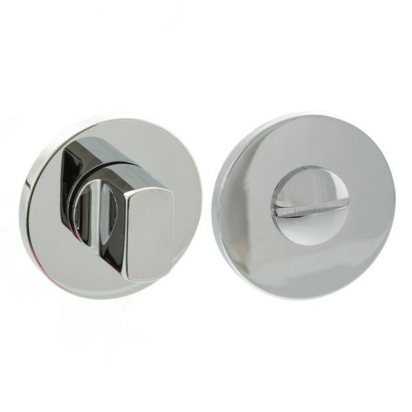 MHSRWCPC Millhouse Brass WC Turn and Release on 5mm Slimline Round Rose - Polished Chrome