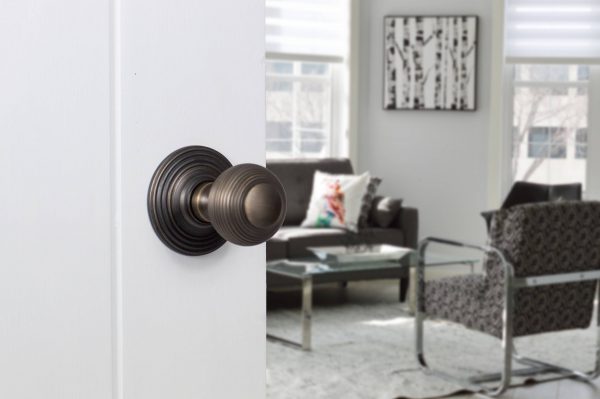 OE50RMKUB Old English Ripon Solid Brass Reeded Mortice Knob on Concealed Fix Rose - Urban Bronze - Image 2