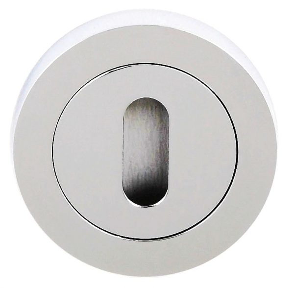 S2ESCKRPC STATUS Key Escutcheons on Round Rose - Polished Chrome