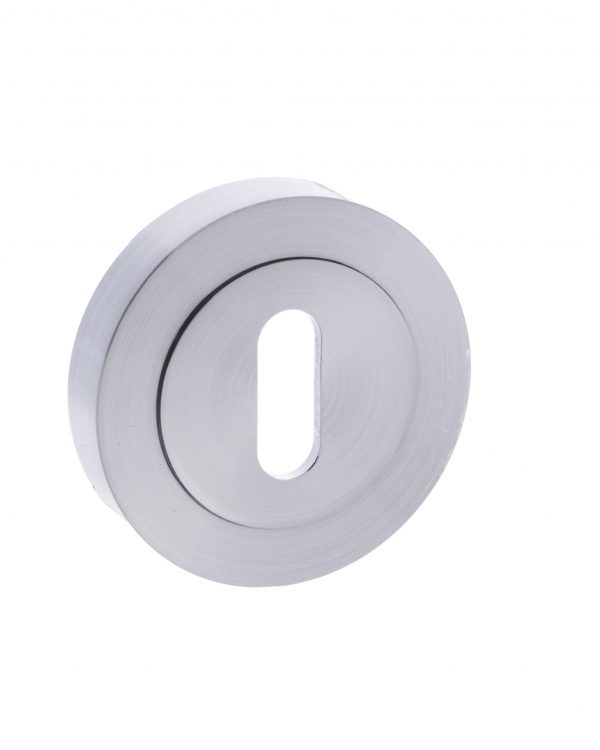 S2ESCKRSC STATUS Key Escutcheons on Round Rose - Satin Chrome