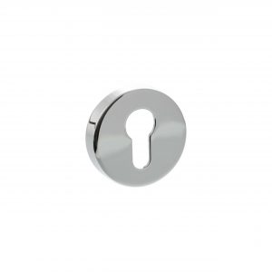 SPROESCEPC Senza Pari Euro Escutcheons on Round Rose - Polished Chrome