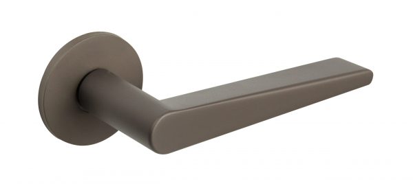 XT1967R5STT Tupai Exclusivo 5S Line Torrao Lever Door Handle on 5mm Slimline Round Rose - Titanium