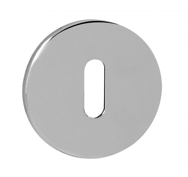 XTESCKR5SPC Tupai Exclusivo 5S Line Key Escutcheons on 5mm Slimline Round Rose - Bright Polished Chrome