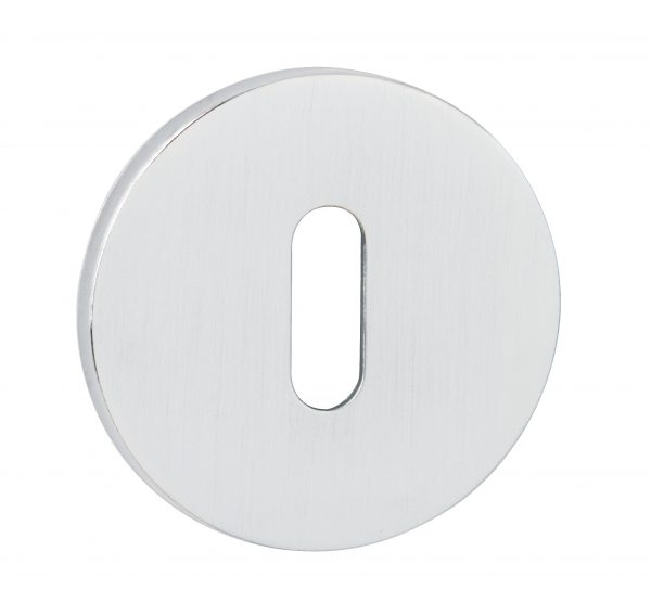 XTESCKR5SWH Tupai Exclusivo 5S Line Key Escutcheons on 5mm Slimline Round Rose - White