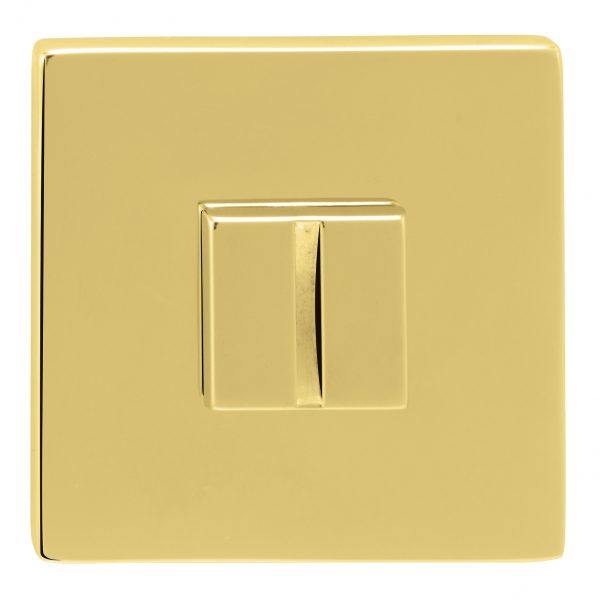XTWCS5SRB Tupai Exclusivo 5S Line WC Turn and Release *for use with ADBCE* on 5mm Slimline Square Rose - Unlacquered Brass - Image 2